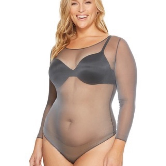 Spanx sheer mesh thong body suit - Picture 2 of 7